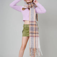 Load image into Gallery viewer, Plaid X Long Scarf