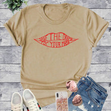 Load image into Gallery viewer, Save the Drama T Shirt (Sand)
