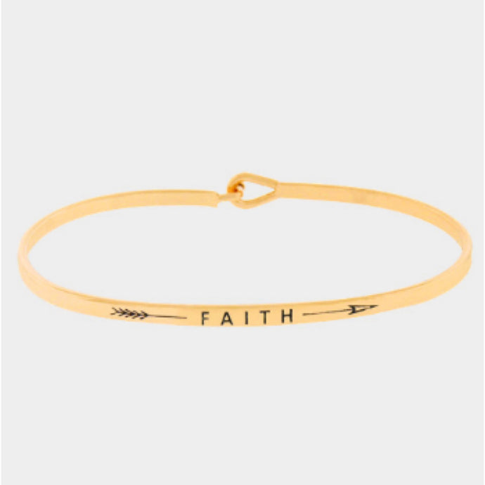 Faith Bangle Bracelet