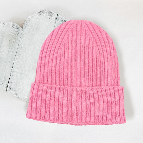 Knit Beanie (Pink)