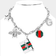 Load image into Gallery viewer, Designer Inspired Charm Necklace