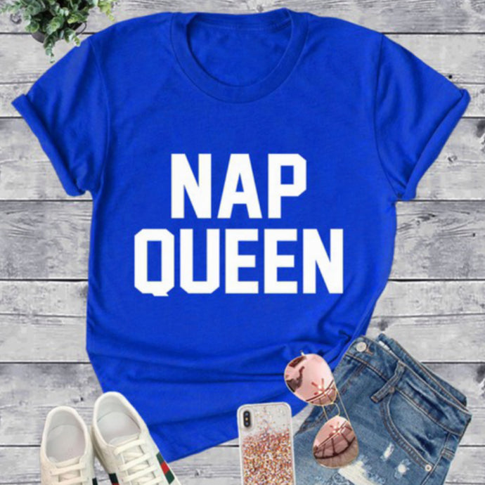 Nap Queen T Shirt (Royal)