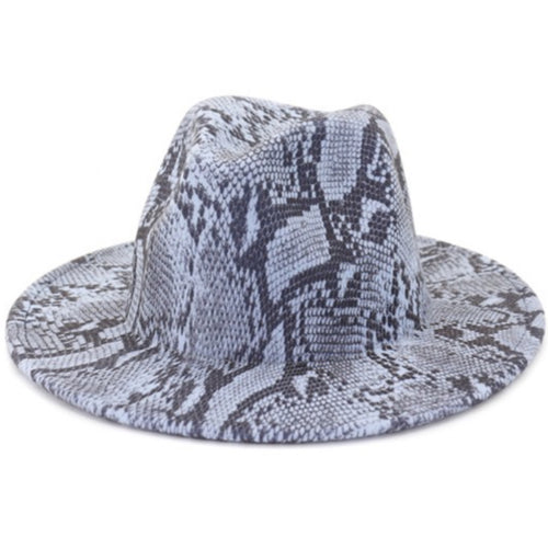 Unisex Snakeskin Fedora