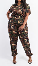 Load image into Gallery viewer, Camouflage Jumpsuit (Curvy)