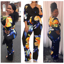Load image into Gallery viewer, Floral Jumpsuit (Curvy)