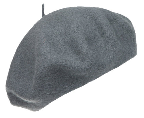 Classic Wool Beret (Grey)