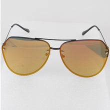 Load image into Gallery viewer, Oversized Reflective Retro Aviator Sunglasses