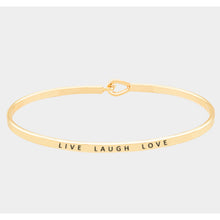 Load image into Gallery viewer, Live Laugh Love Bangle Bracelet
