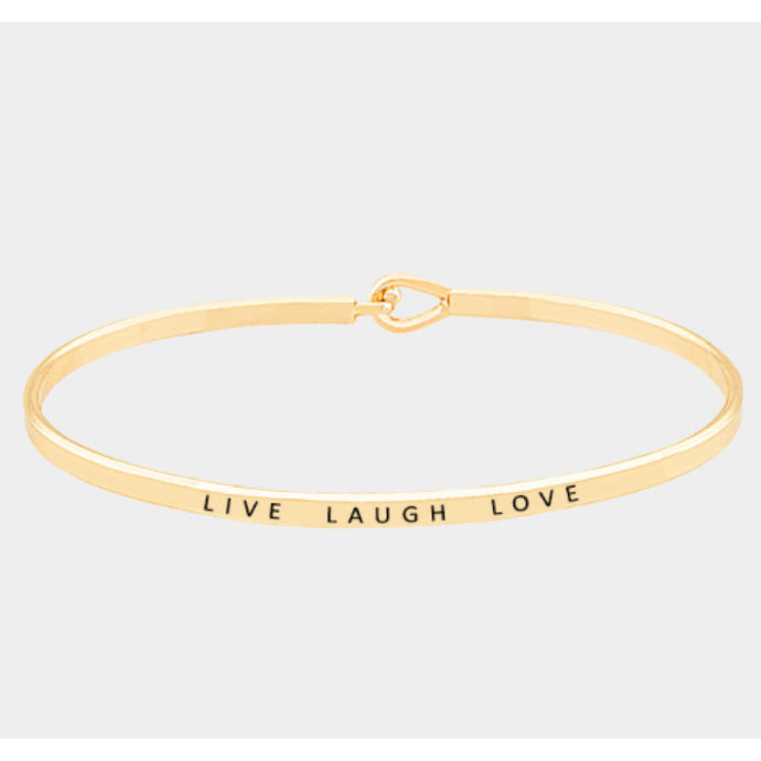 Live Laugh Love Bangle Bracelet