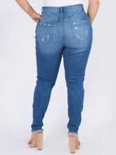 Load image into Gallery viewer, High Waist Distressed Skinny Jeans (Curvy)