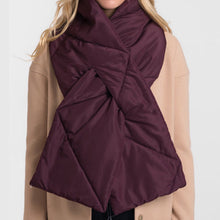 Load image into Gallery viewer, Quilted Pull Through Scarf (Purple)