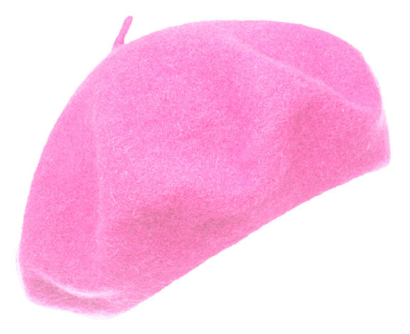 Classic Wool Beret (Pink)