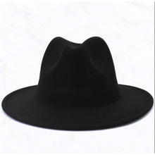 Load image into Gallery viewer, Multi Color Leopard Bottom Black Fedora