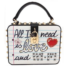 Load image into Gallery viewer, All I Need is Love and WiFi Handbag