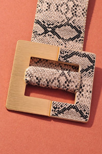 Snake Print Belt