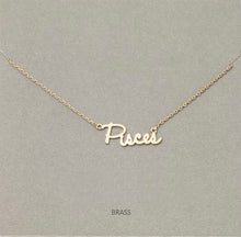 Load image into Gallery viewer, Pisces Zodiac Necklace
