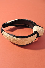 Load image into Gallery viewer, Straw Knotted Headband