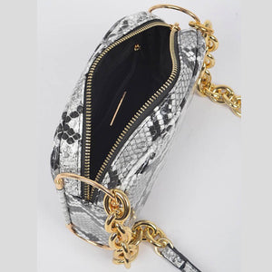 Snakeskin Crossbody Handbag