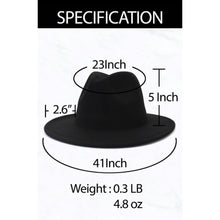 Load image into Gallery viewer, Multi Color Leopard Bottom Black Fedora