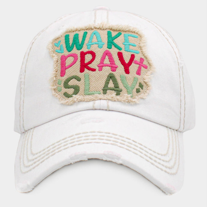 Wake Pray Slay Baseball Cap