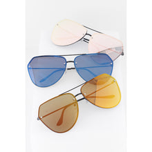 Load image into Gallery viewer, Oversized Reflective Retro Aviator Sunglasses