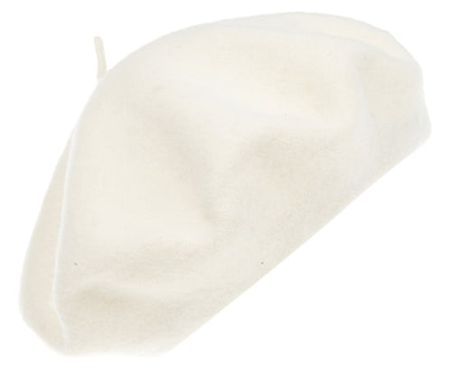 Classic Wool Beret (Ivory)