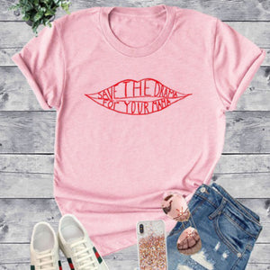 Save the Drama T Shirt (Pink)