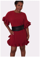 Load image into Gallery viewer, Red Ruffle Dress