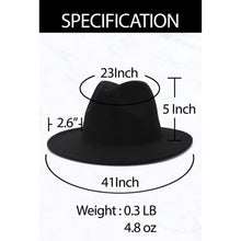 Load image into Gallery viewer, Plaid Bottom Black Fedora